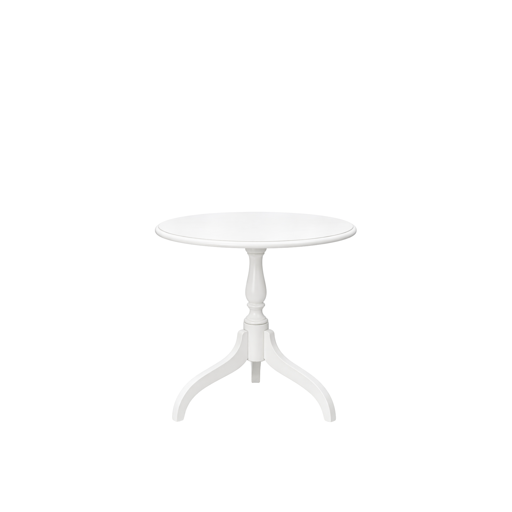 White Pedestal  Table 24" D