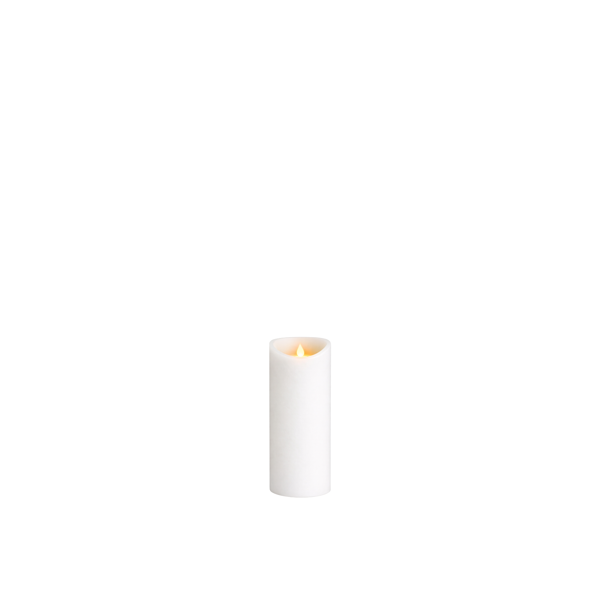 White Plastic LED Candle 6”
