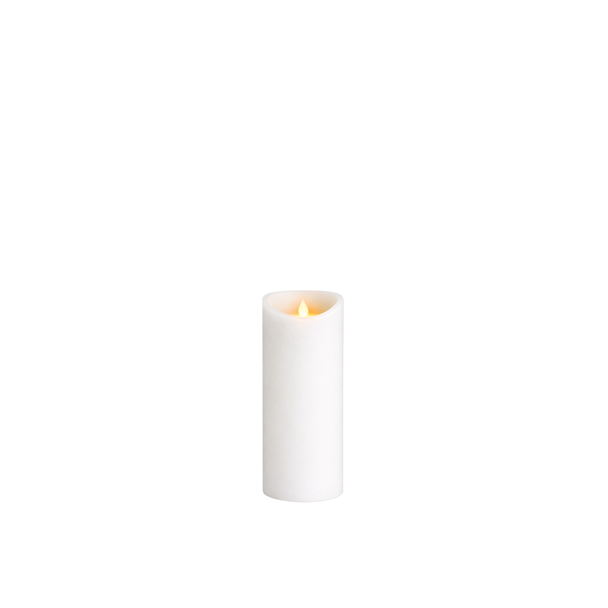 White Plastic LED Candle 8”