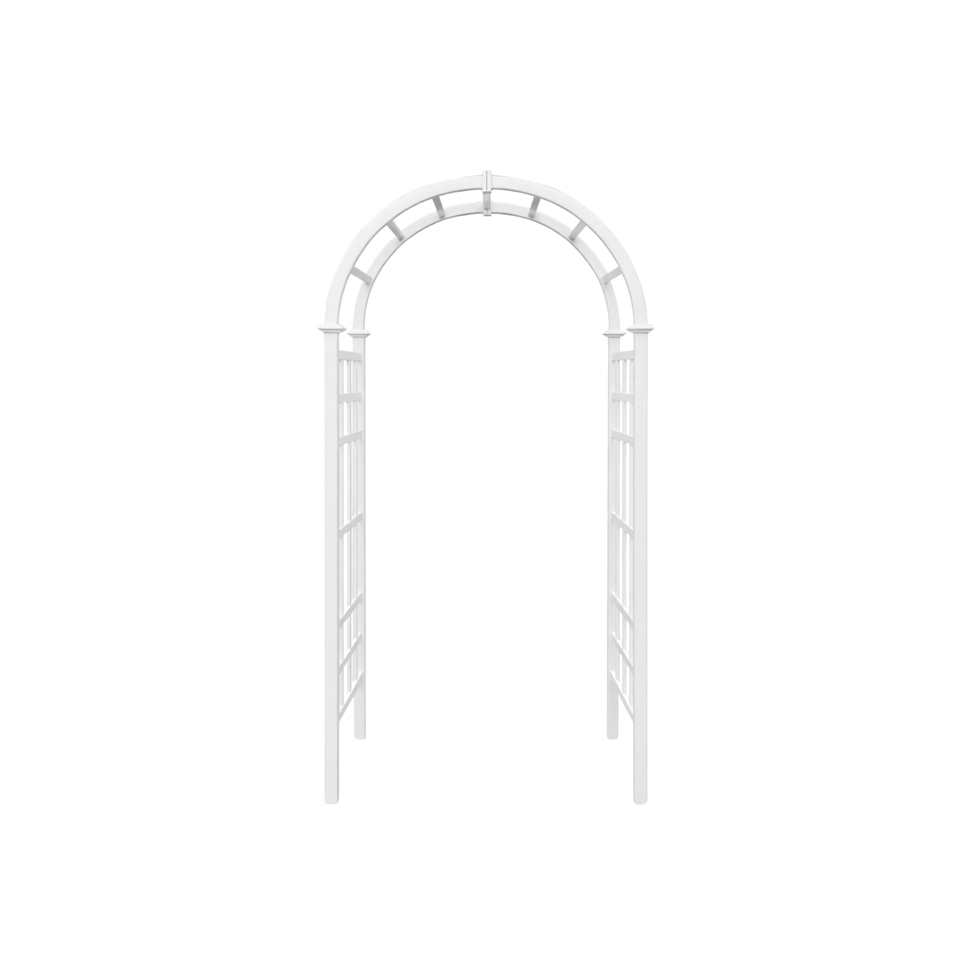 White Resin Wedding Arbor