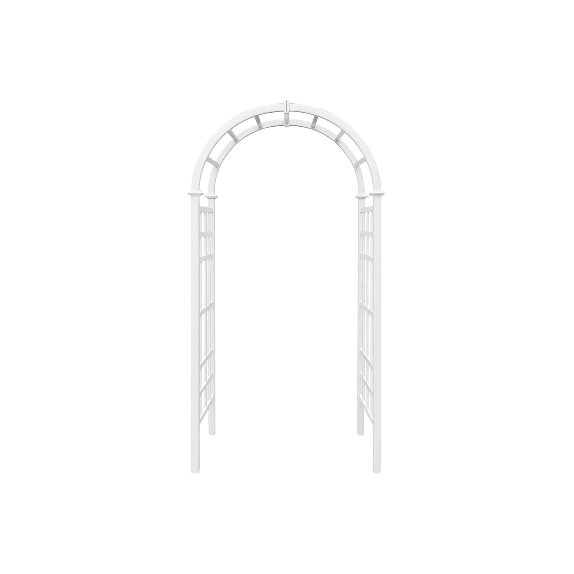 White Resin Wedding Arbor