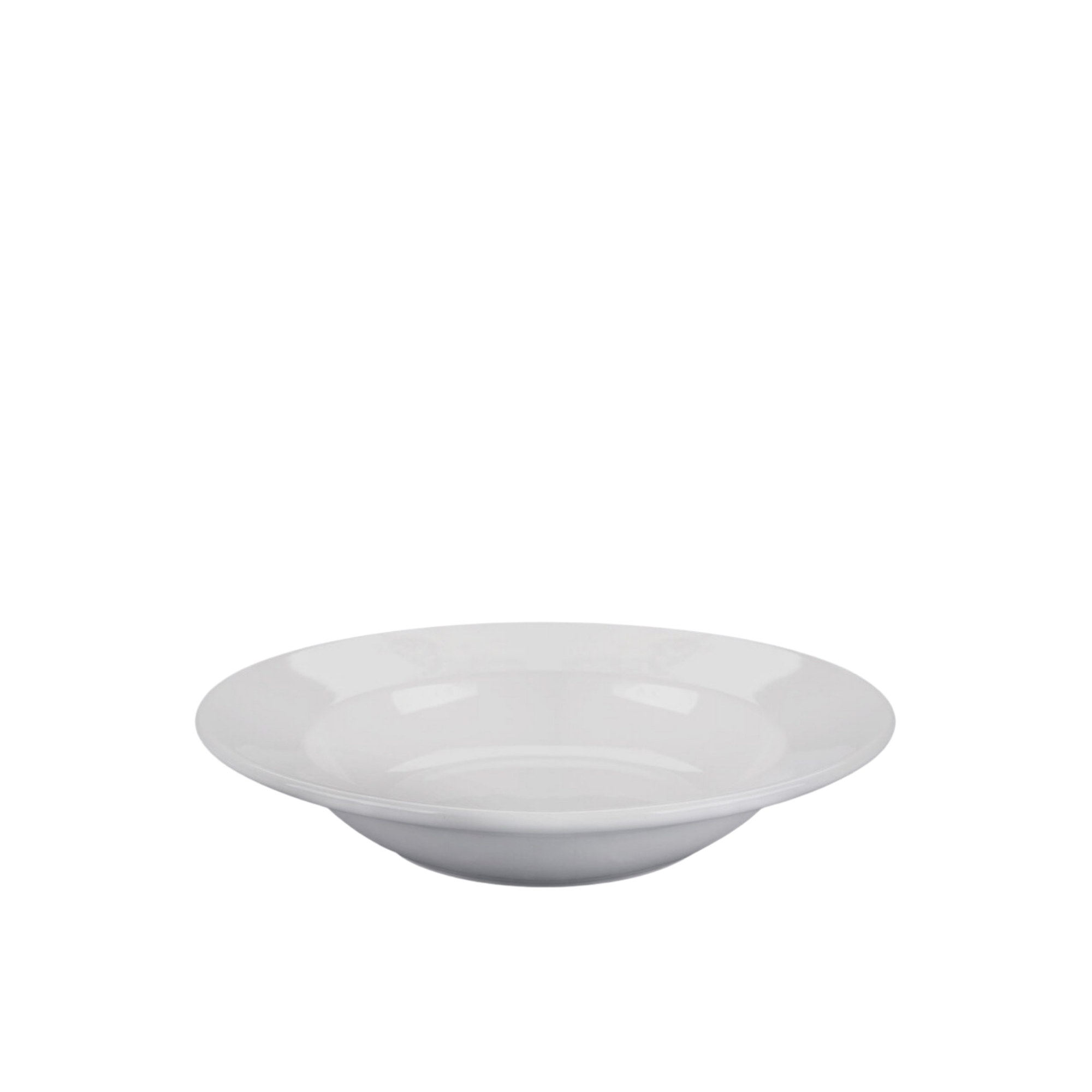 White Stoneware Bowl 12” Soup & Pasta 16 oz