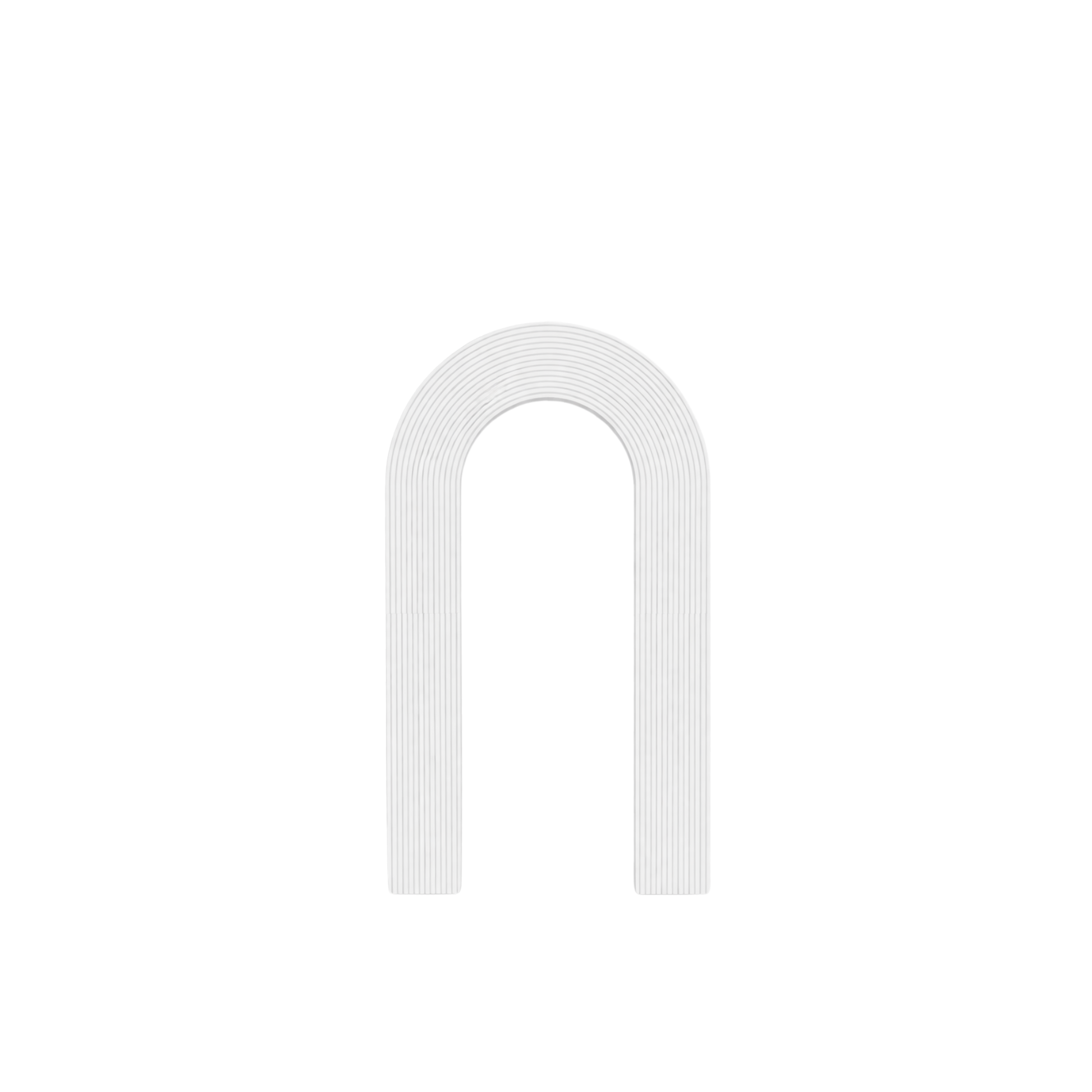 Wooden Panel Arch Ribbed 60”H x 34”W  (Request customize color)