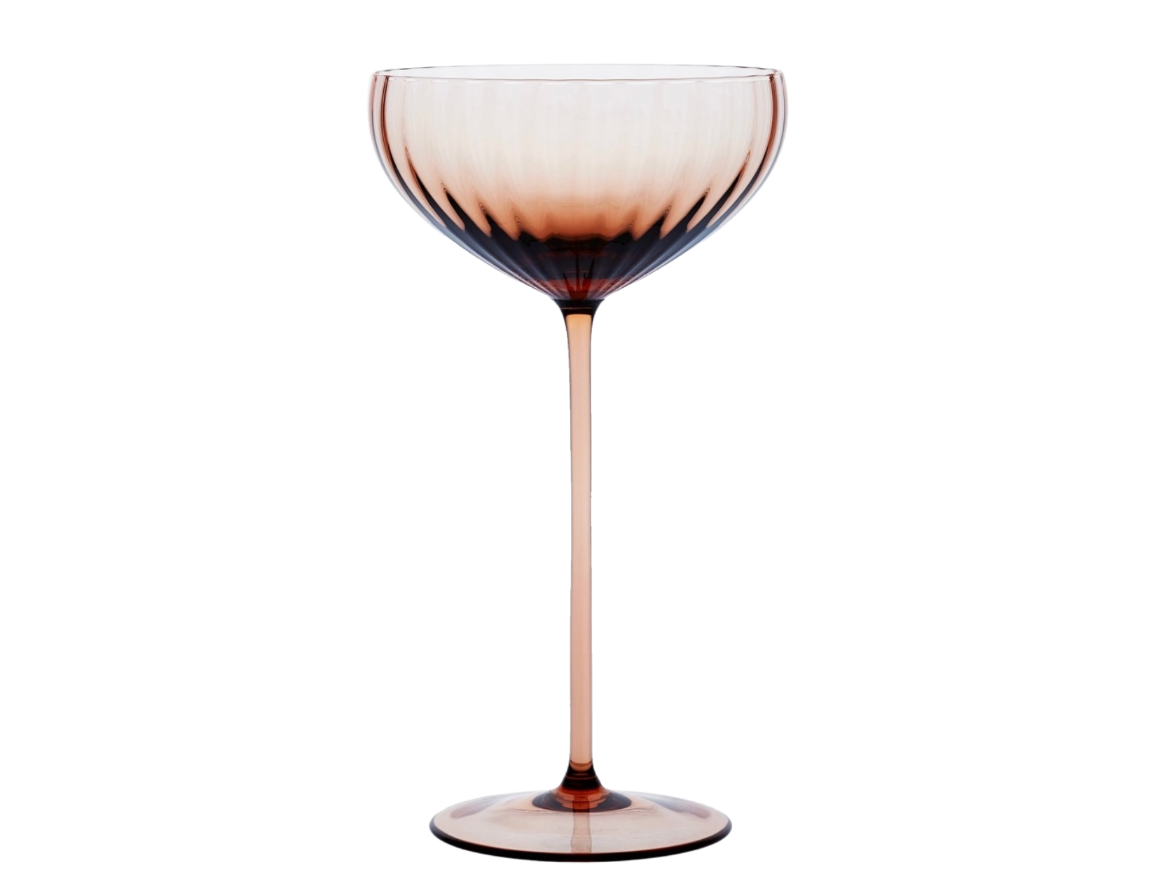 Quinn Amber Coupe Glass 8oz - Provided Racks of 16 Price per One
