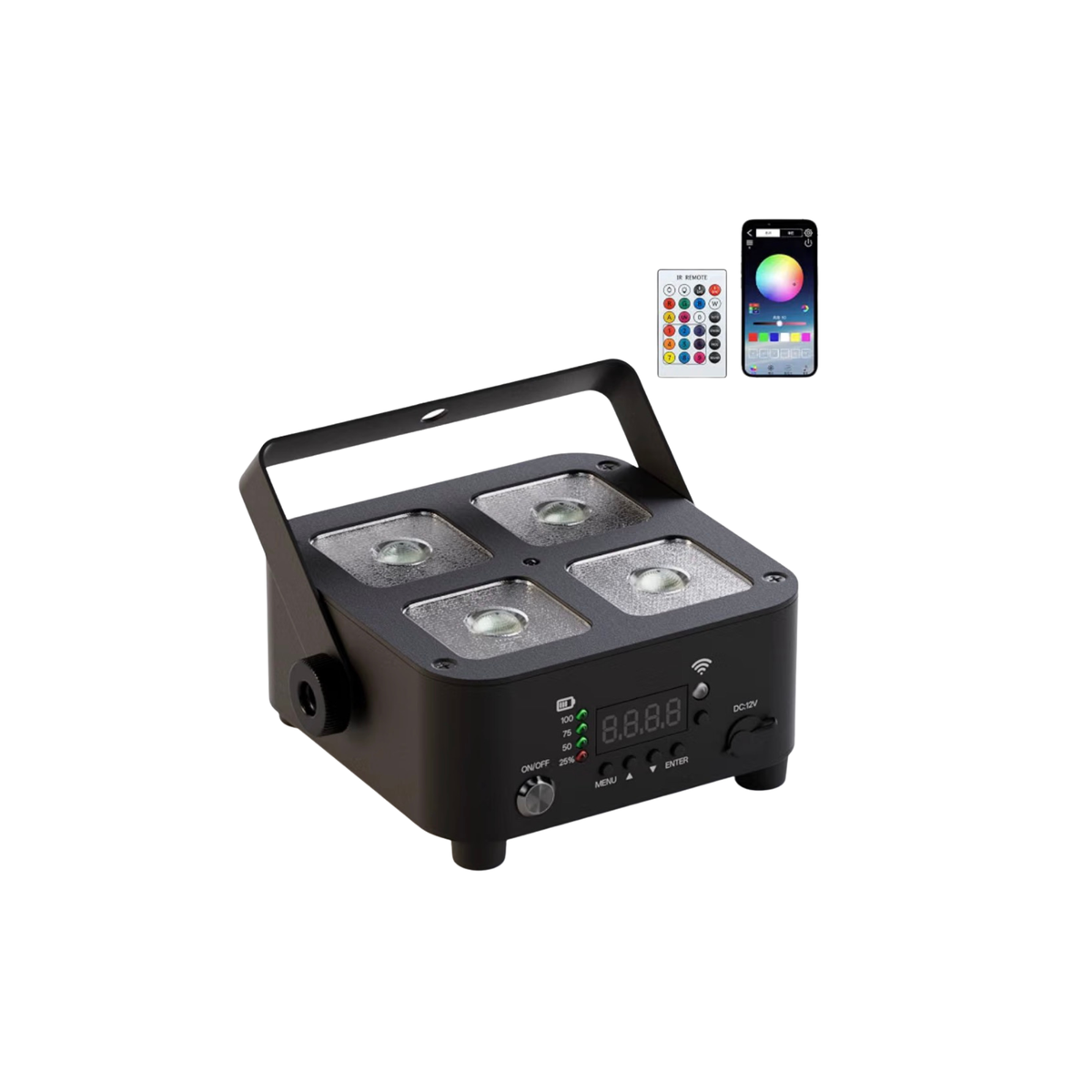 Wireless Rechargeable LED PAR Uplight – Battery Powered