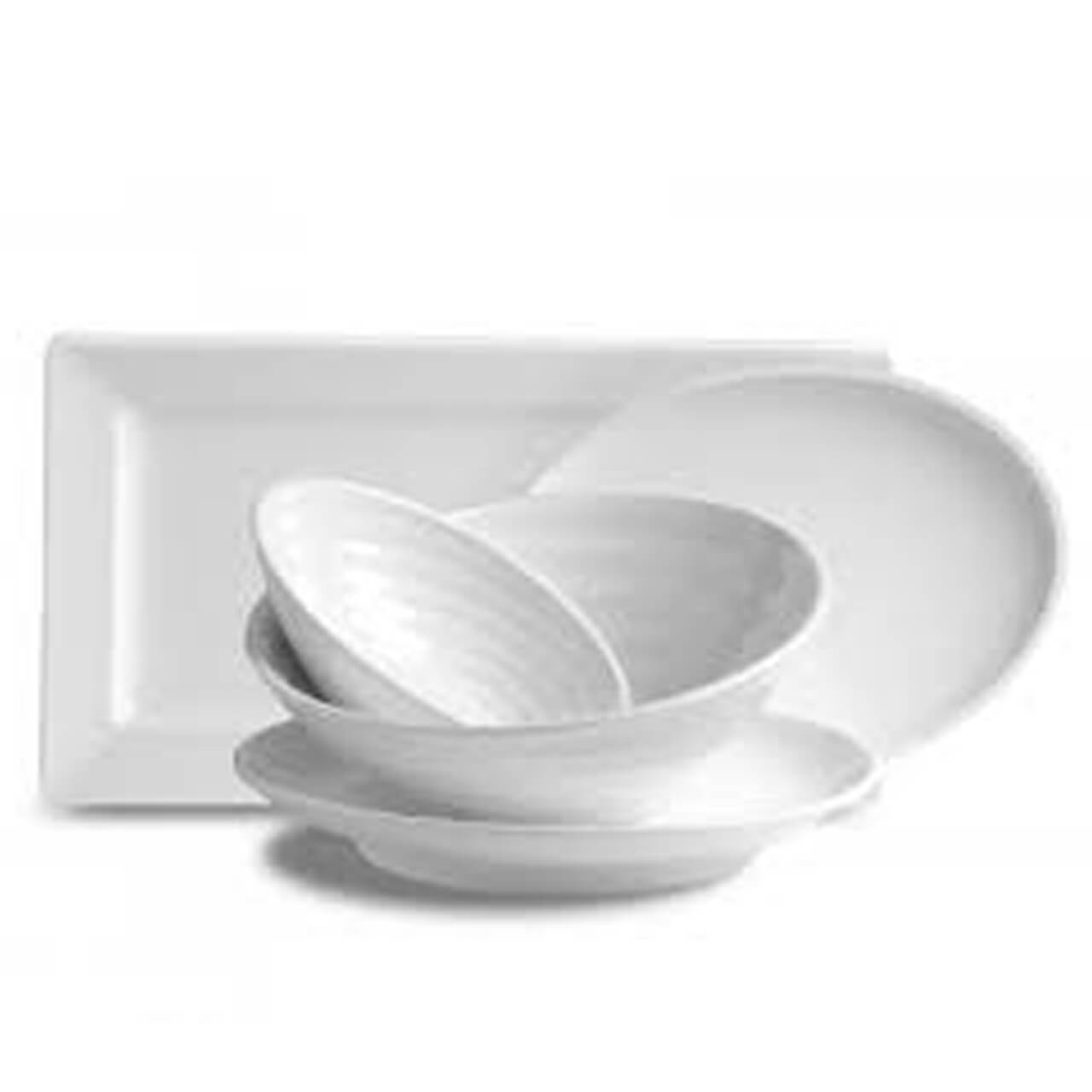 Bone White Serving Bowls & Platters