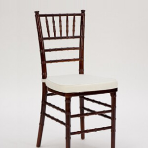 event rental mahogany chair