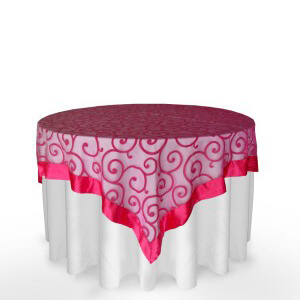 event rental tablecloth overlays