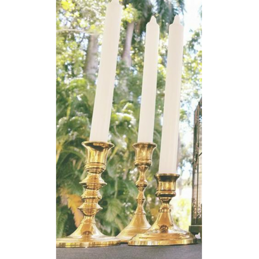 Party Rental Brass Candlestick Holders SW Florida Exclusive Affair