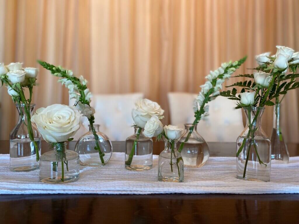 Party Rental Assorted Bud Vases SW Florida Exclusive Affair